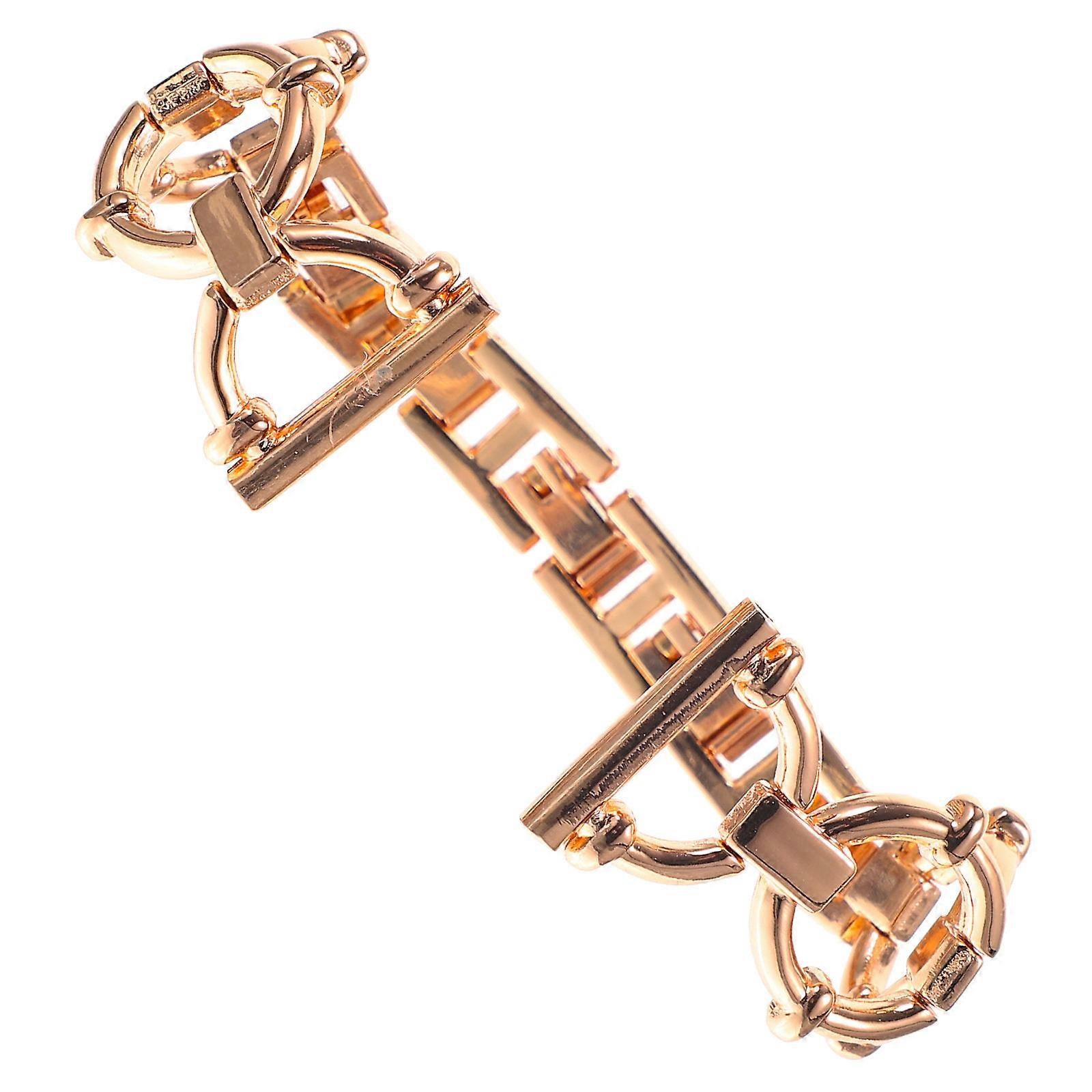 Charming Rose Gold Zinc Alloy Watch Strap for Smartwatch Fashion Accessory Comfortable Durable Wear
