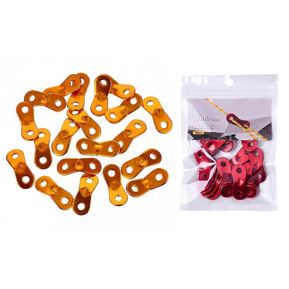 40Pcs Portable Tent Buckles Nonslip Rope Tighteners Durable Aluminum Alloy for Camping Assorted Colors