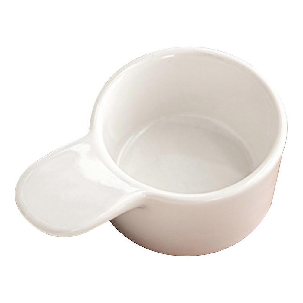 Ceramic Sauce Plate with Small Handle 1 Set Seasoning Dipping Dish