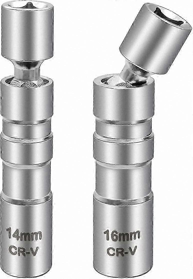 Magnetic Spark Plug Socket Set - 14mm & 16mm Wrench for Engine Maintenance