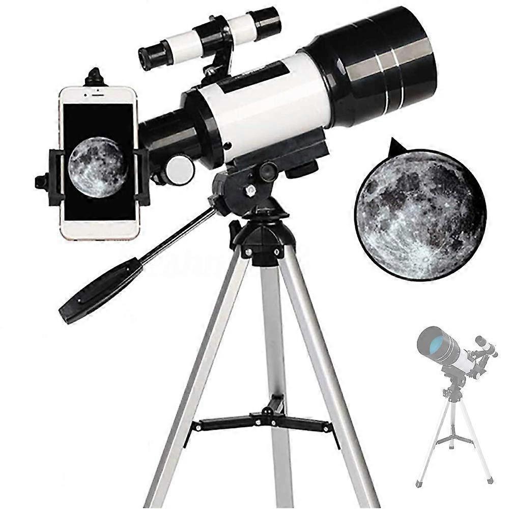 Telescope 70mm Aperture 300mm Focal Length With Finder Scope And Tripod For Adults, Beginner Astronomy