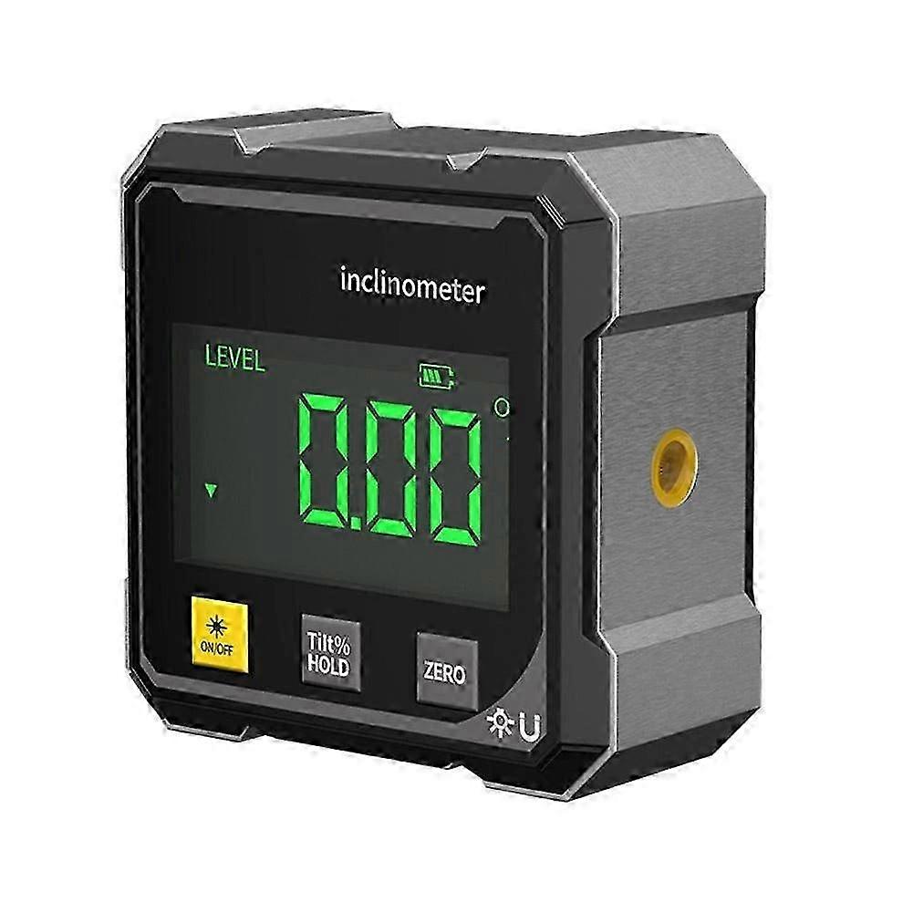 Magnetic Digital Angle Finder with Electronic Laser Gauge, Protractor, Inclinometer, Level & Magnets for all Needs