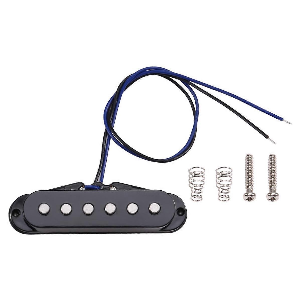 Stacked Pickup MIDDLE for Guitar Noise Reduction Alnico 5 Staggered Top Pole Pieces Vintage Tone No