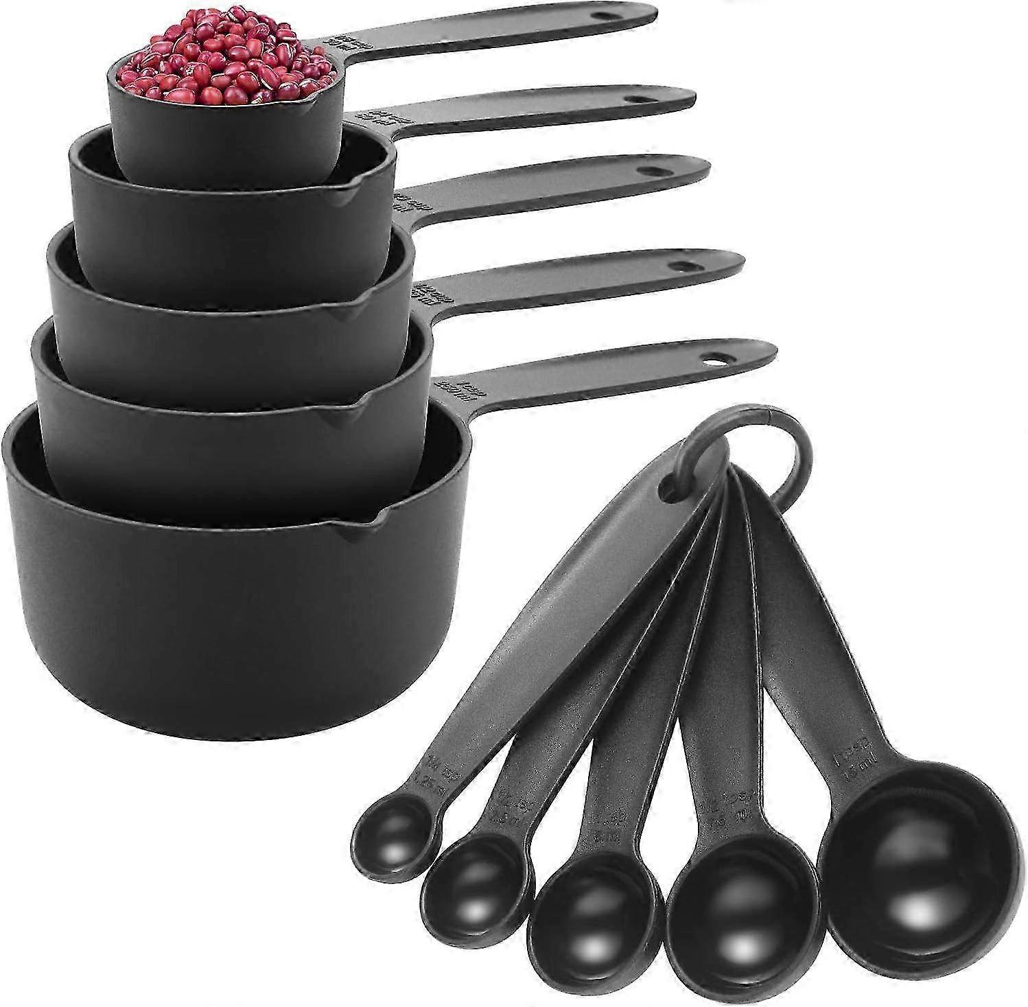 BPA-Free Measuring Cups & Spoons Set - Durable Kitchen Measuring Tools for Cooking and Baking, Safe Material