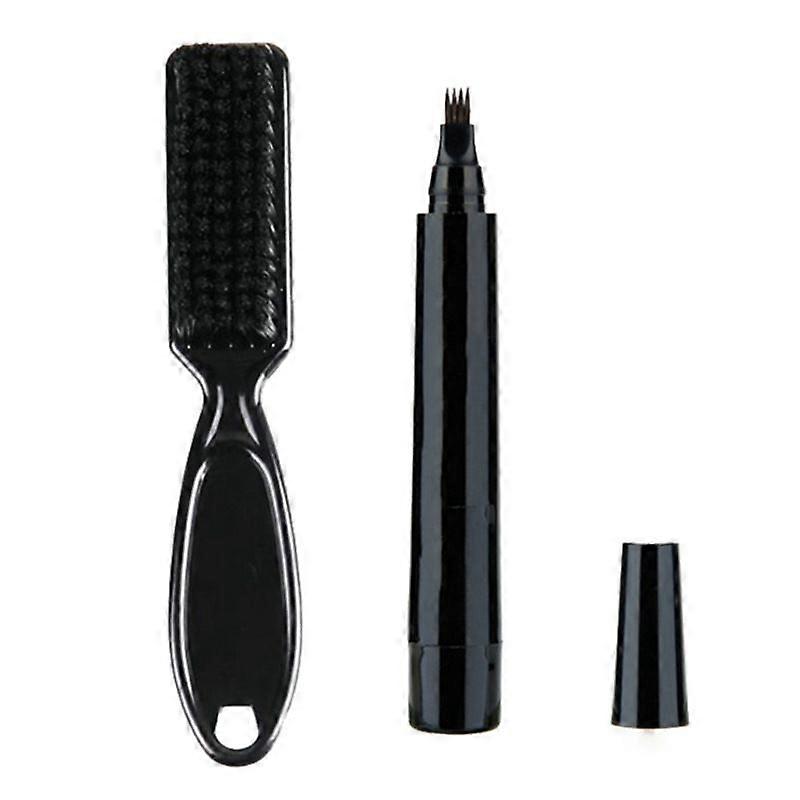 2-Set Beard Enhancing Pencils - Waterproof Moustache Fillers (Black)