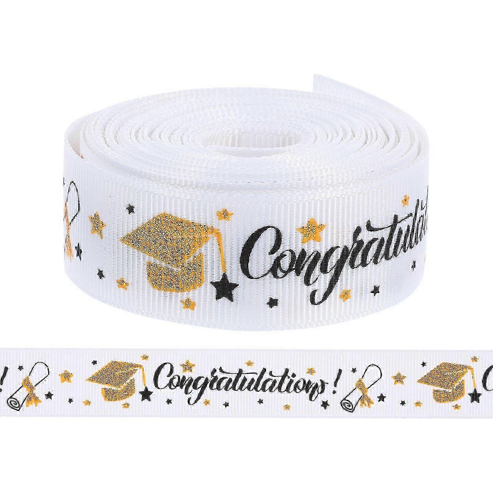 1 Roll of Graduation Gift Packaging Ribbon DIY Bowknot Making Ribbon Graduation Elements Ribbon