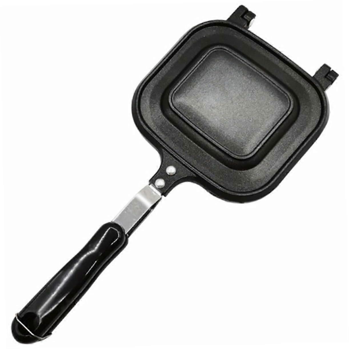 Frying Pan Non-Stick Coating, Bread Toast Pan, Flat Bottom, Rugged Handle, Versatile Cooking