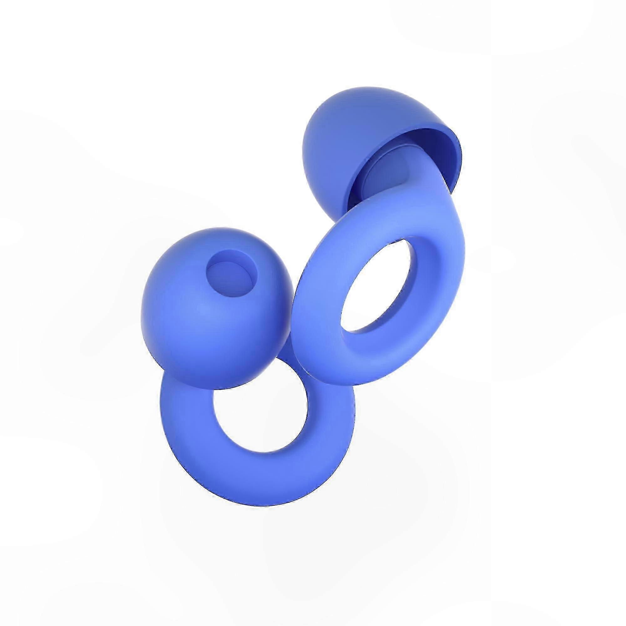 Soft Reusable Ear Plugs for Sleep, Noise Reduction, and Travel Protection in Flexible Silicone