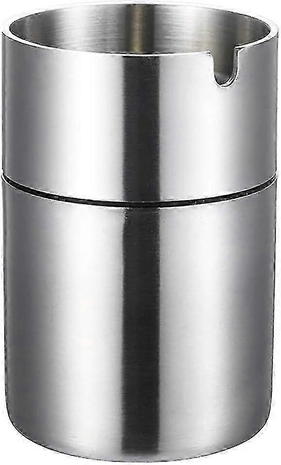 Ashtray, Large Stainless Steel Ashtray, Windproof And Non-slip