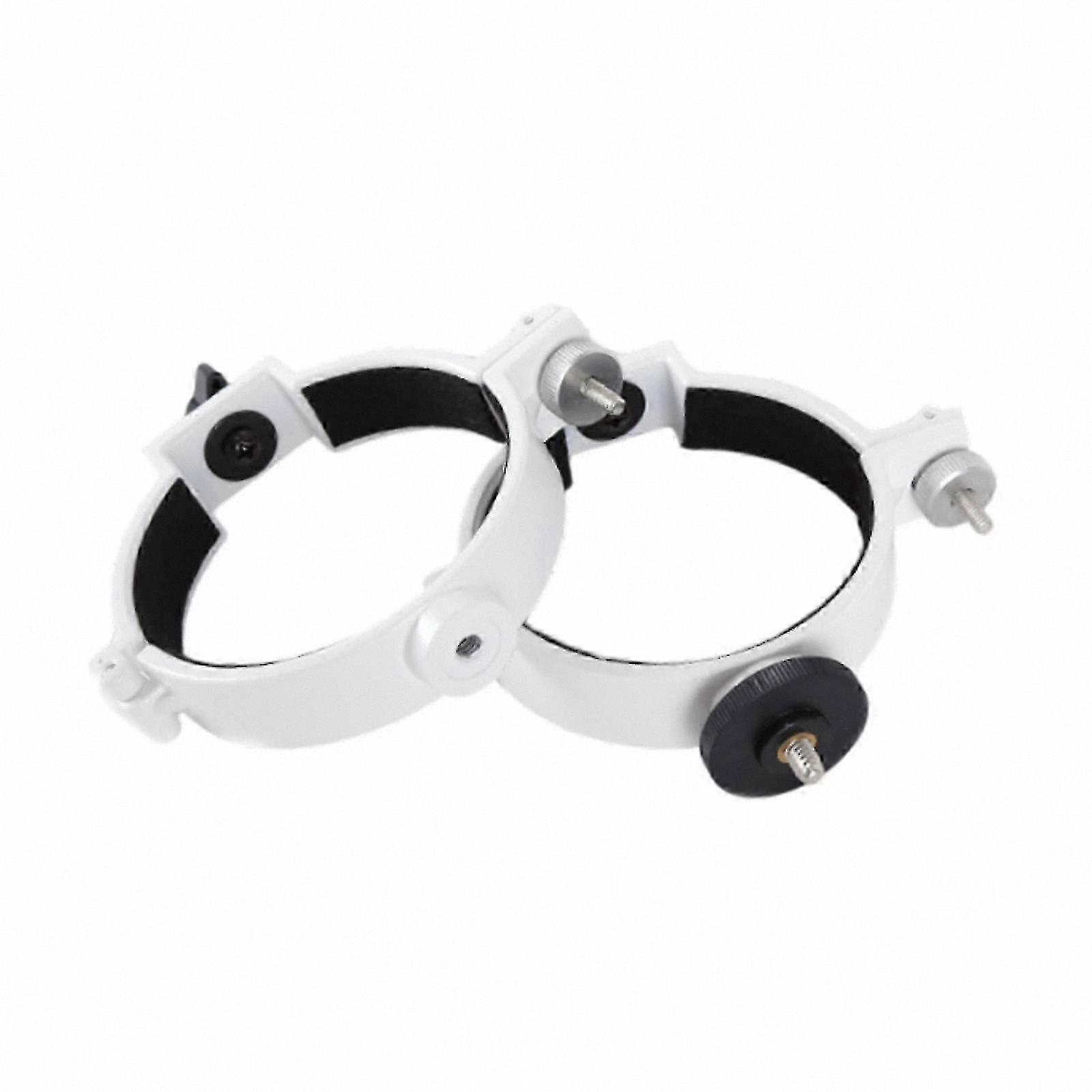 2-Pack Durable Metal Telescope Mounting Rings for 80DX 2025, Sturdy White Replacement Components
