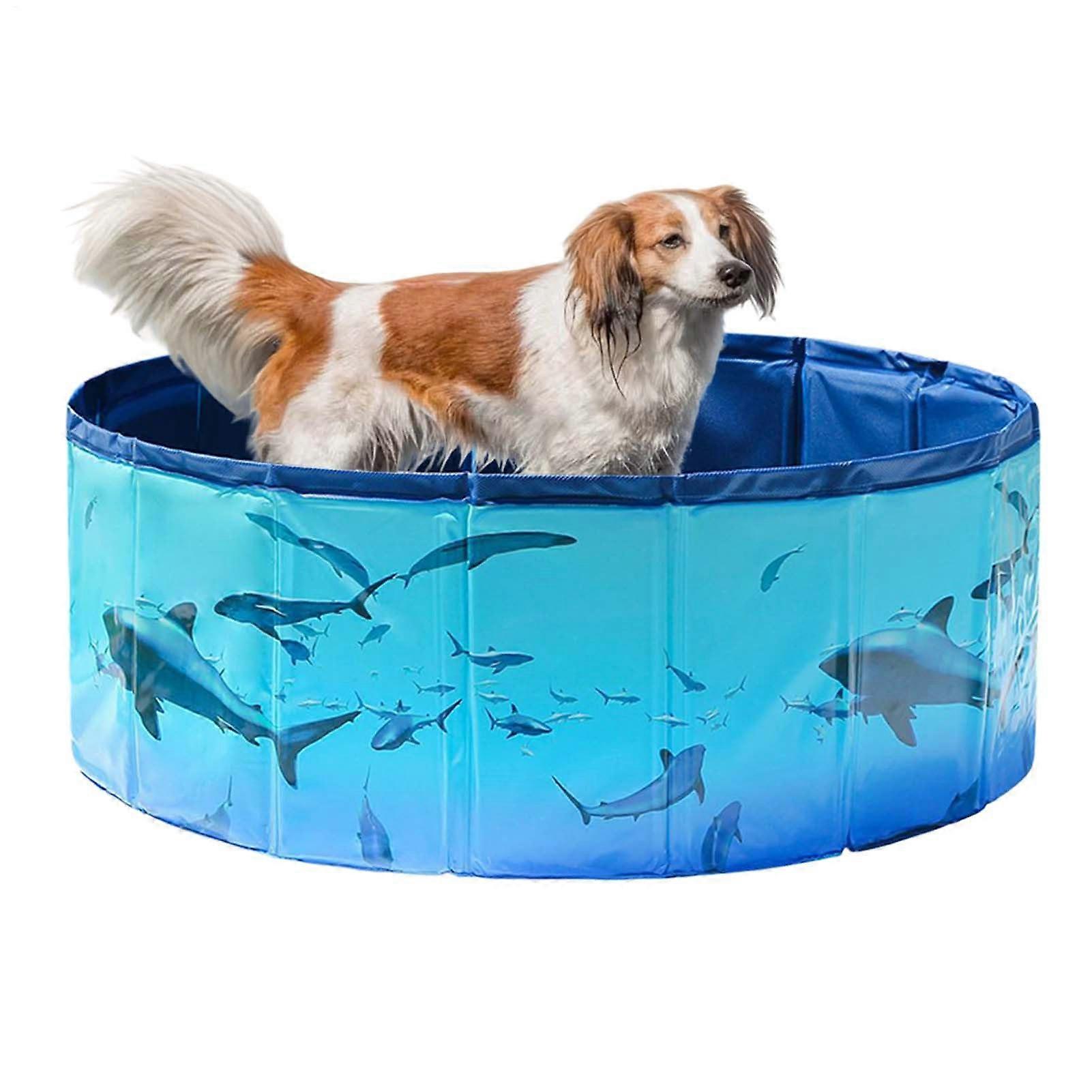 Kids Pool | Foldable Portable Dog Bathtub, Wading Pool for Puppies and Toddlers, Summer Backyard Water Activities