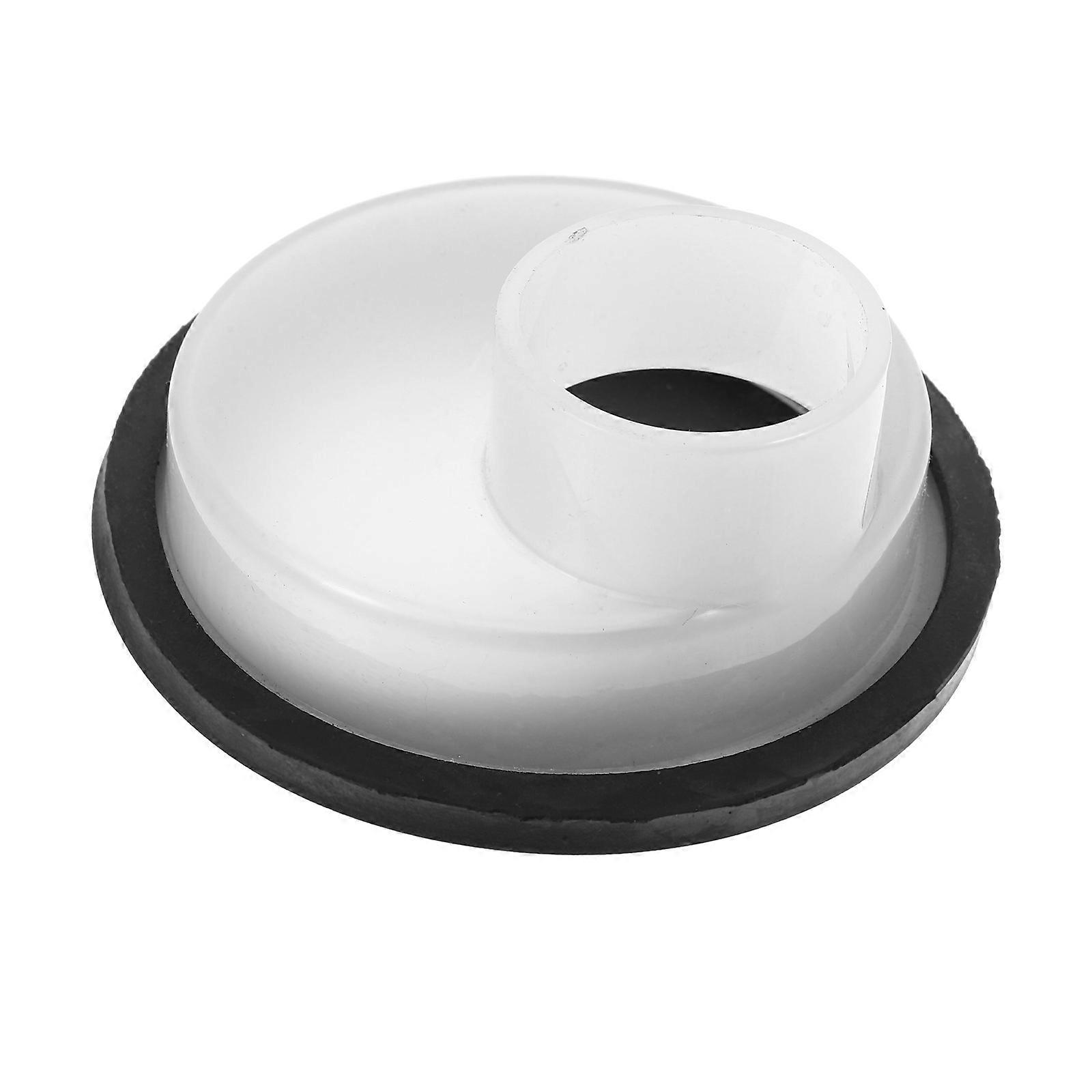 Wall Mounted Urinal Drain with Sealing Ring for Rubber Material White Color Fits Various Settings 7.5 Inches