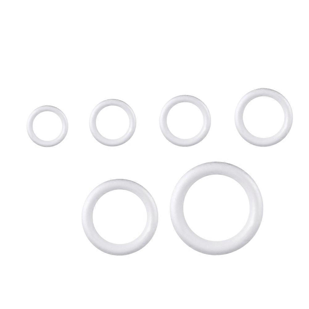 Handmade Diy Foam Polystyrene Wreath Rings for Christmas Decoration Supplies Craft Gifts 6Pcs