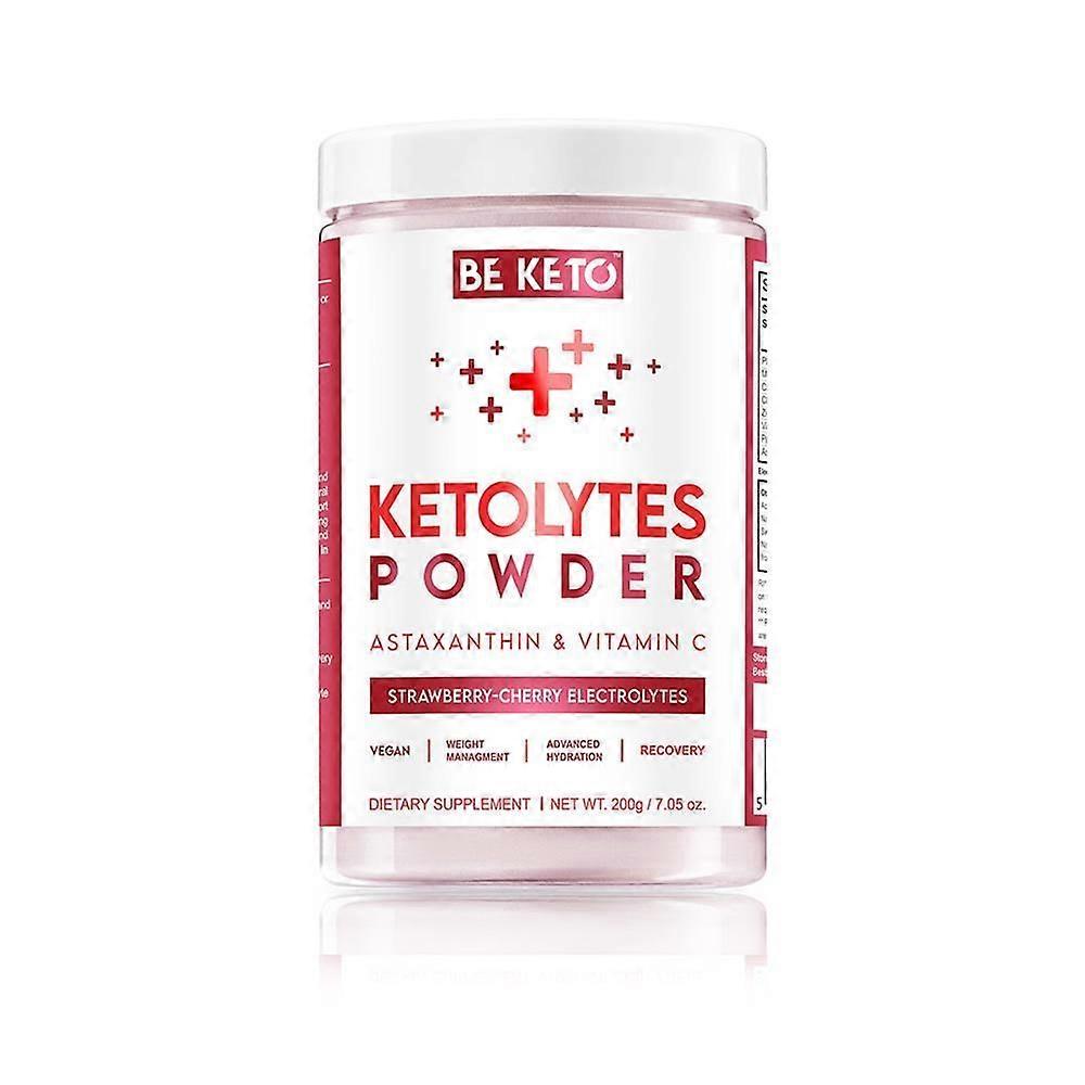 BeKeto Keto Electrolytes Powder Strawberry Cherry 200g - 3 Pack