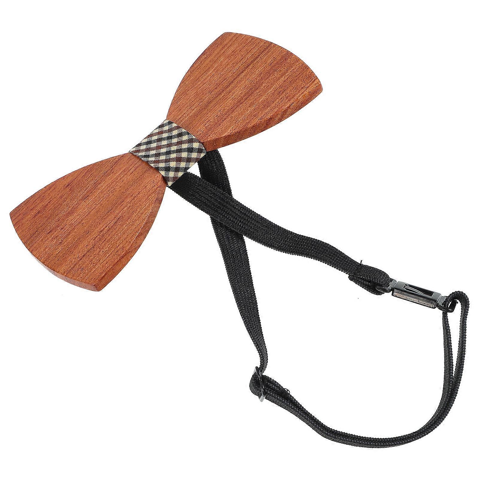 Wooden Bow Tie for Men Lightweight and Versatile Synthetic Material Assorted Color