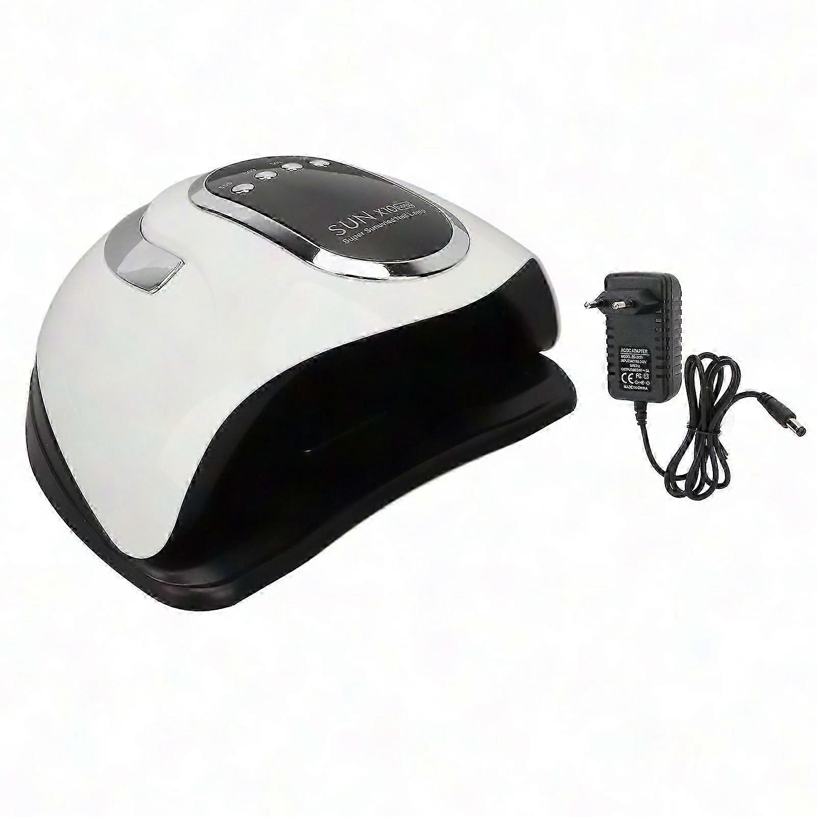 LED Nail Lamp 280W, 4 Timers, Handheld with Removable Base, Fast Drying for Gel Polish, 100-240V EU Plug