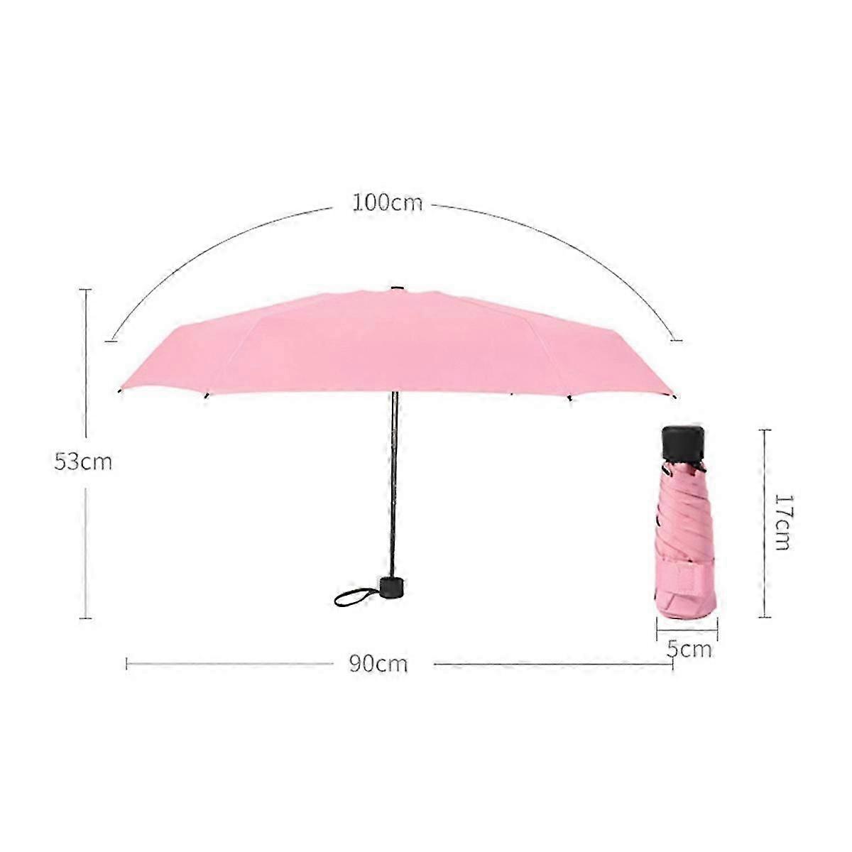 Foldable Umbrella Mini Umbrella Traveling Rain Gear Rainy Day Pocket Umbrella Mini Folding Sun Umbrellas Travel Umbr,D