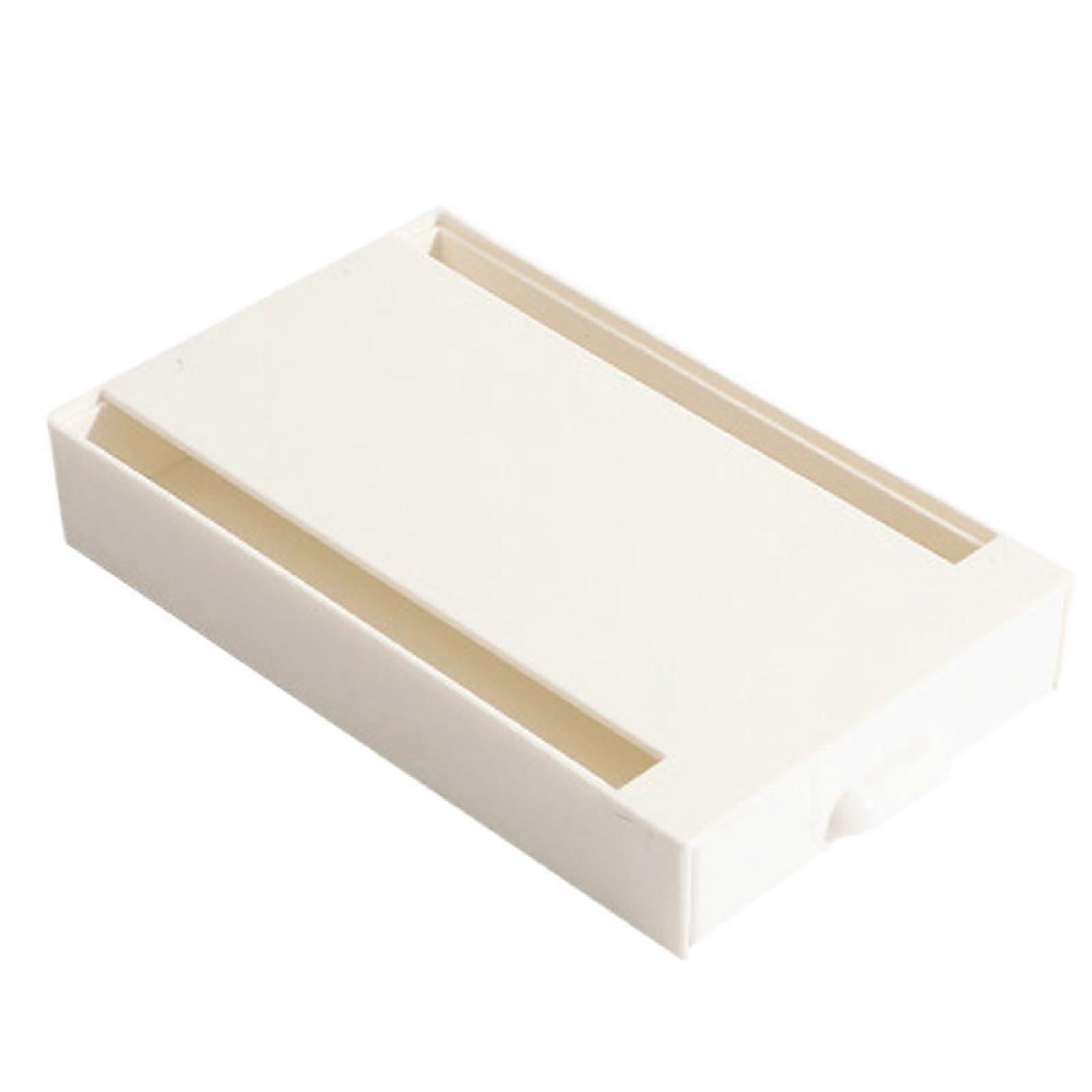 Desk Under Adhesive Drawertype Pencil Storage Case Hidden Office Stationery Sundries Storage Drawer Box For Office,Vanity(WHITE)
