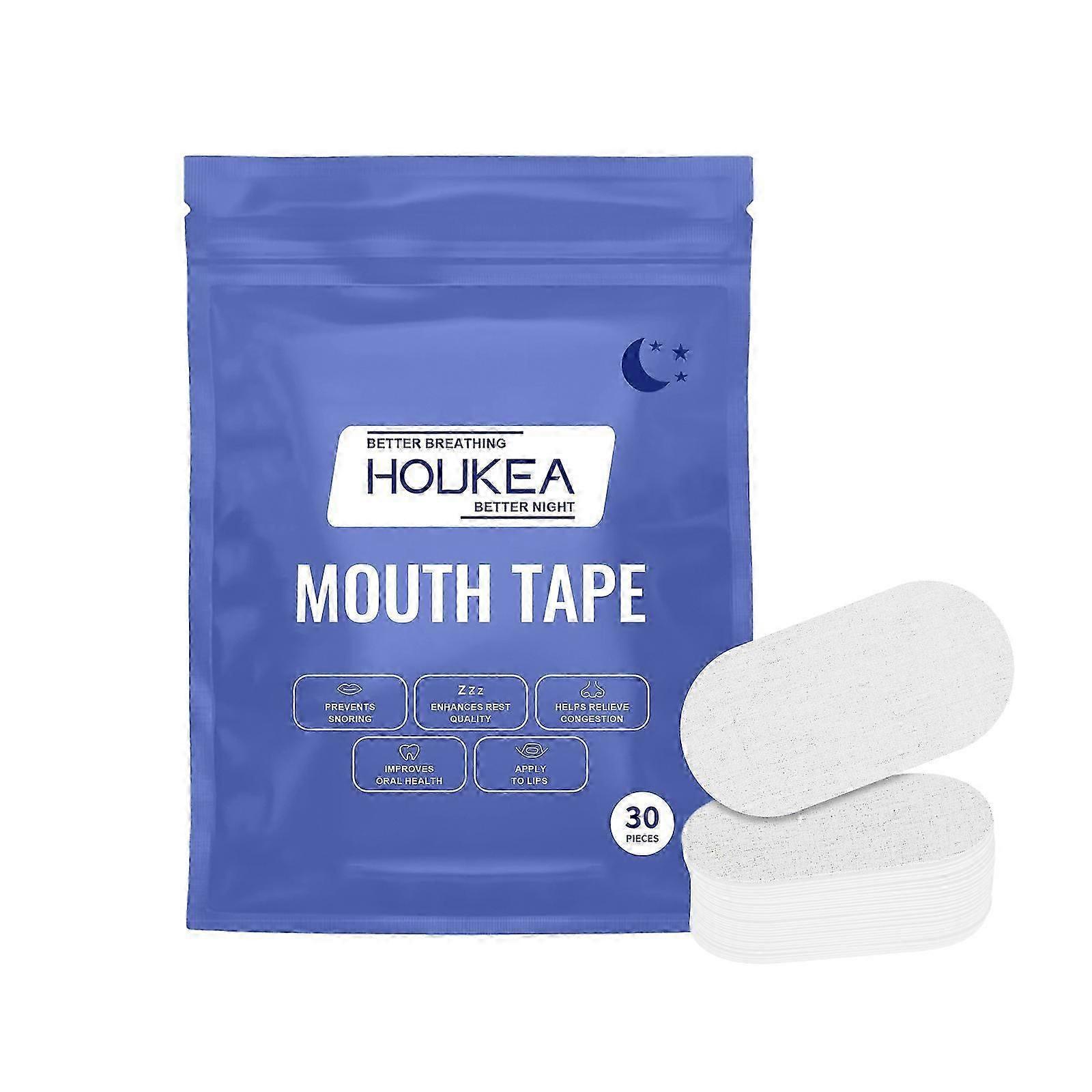 Houkea Sleep Improvement Patch Night Body Care Patch Reduce Mouth Opening, Relieve Snoring, Gentle Care for Sleep