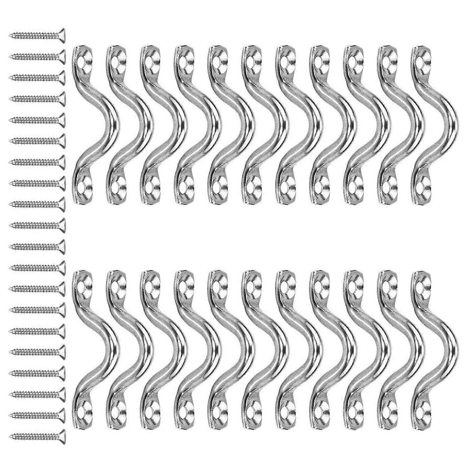 22 Units High Capacity U Shaped Circles Includes Fasteners Corrosion Resistant Ceiling Hook set For Wall Ceiling Fixation Multicolor