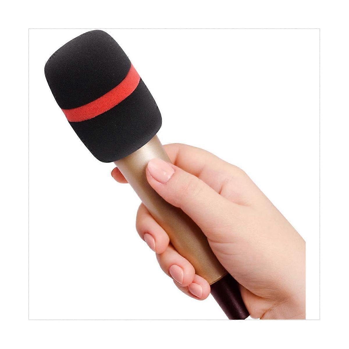 30Pcs Headset Windscreen Thickened KTV Handheld Dust Proof Soft Sponge Microphone Cover Replacement