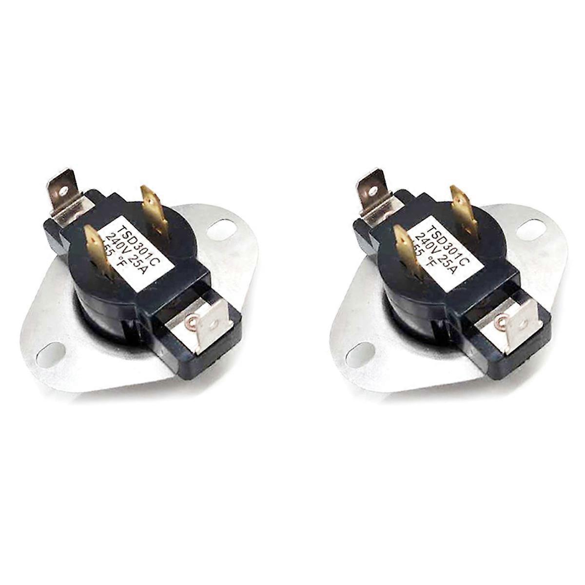 2X Replacement Parts for 3387134 Dryer Cycle Thermostat - Easy Install for 3387135 3387139 WP3387134