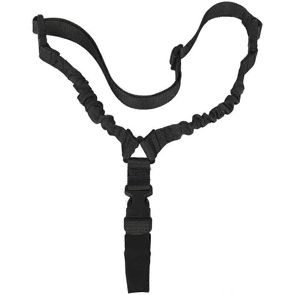 Outdoor Portable Tactic Multifunction Single Point Hanging Sling Hunting Gun Strap Belt(Black)