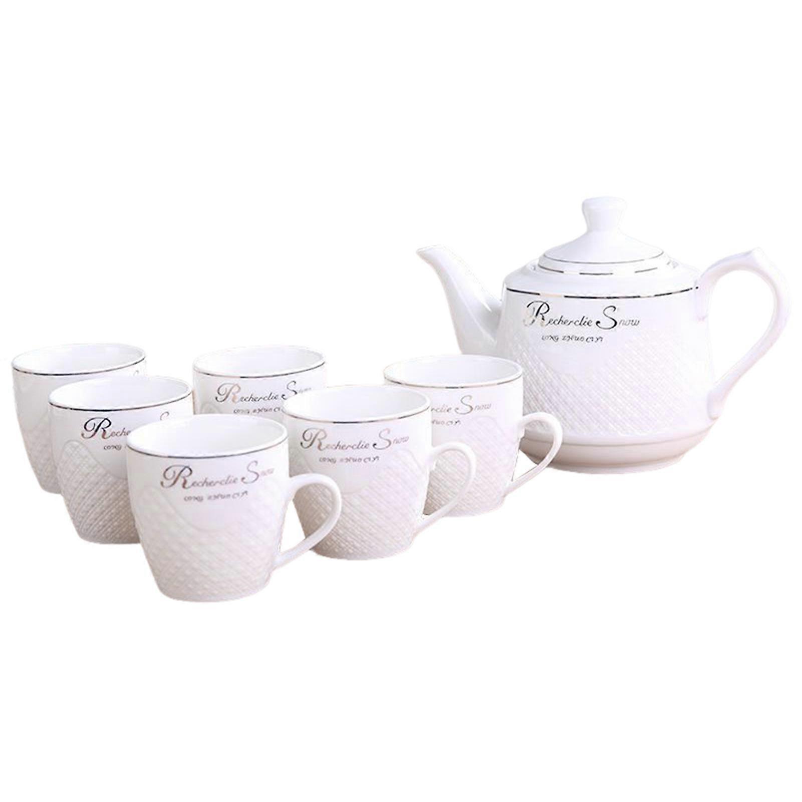 Large Capacity Hot Cold Water Kettle With Cups Reusable Practical Tea Pot Set Thoughtful Housewarming Present