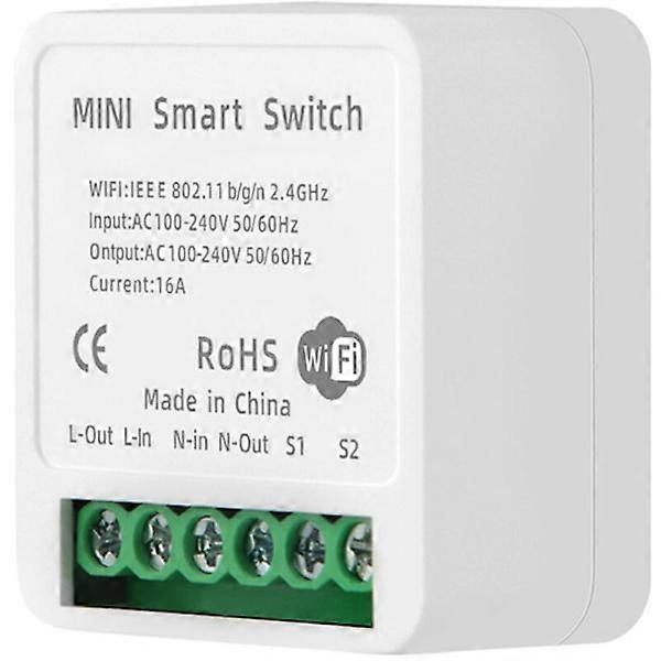 Tuya Smart WiFi Switch Single Channel Double Control Switch Module.