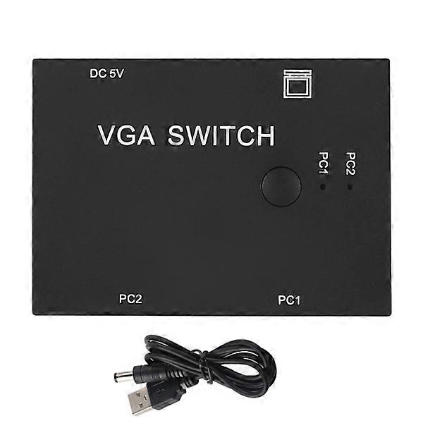 VGA Splitter Computer Accessories 2-In-1-Out 2 Port Switcher HD Display Accessories for Host Switch