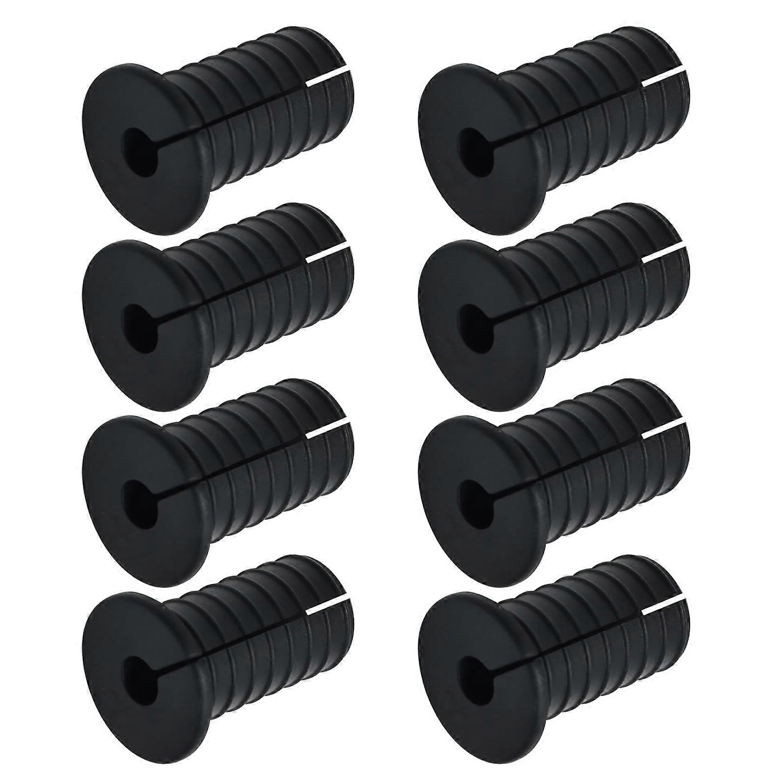 8PCS Flexible Silicone Wall Grommets Inserts Threaded Star Cable Grommets Set Simple Installation for Secure Wiring Multicolor
