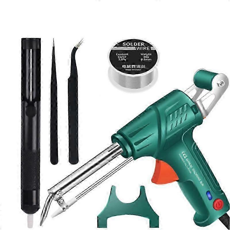 hand-held electric soldering iron gun internal heating