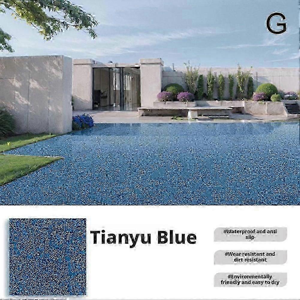 High-Gloss Marble Effect Epoxy Floor Coating Paint for Garage and Concrete Surfaces with Durable Finish