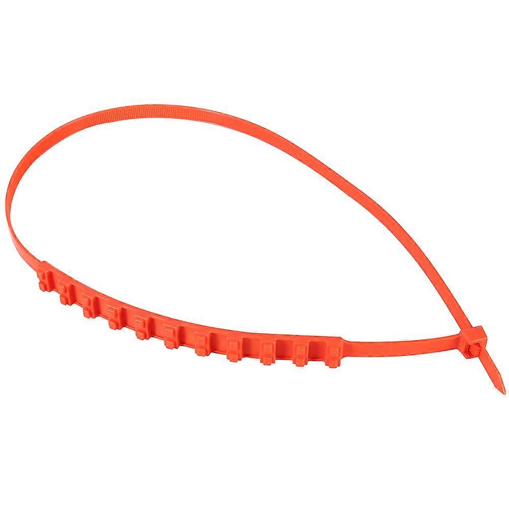 10Set Flexible Nylon Tire Chains For Vehicles In Snowy Weather With Anti-skid Function And Orange Color
