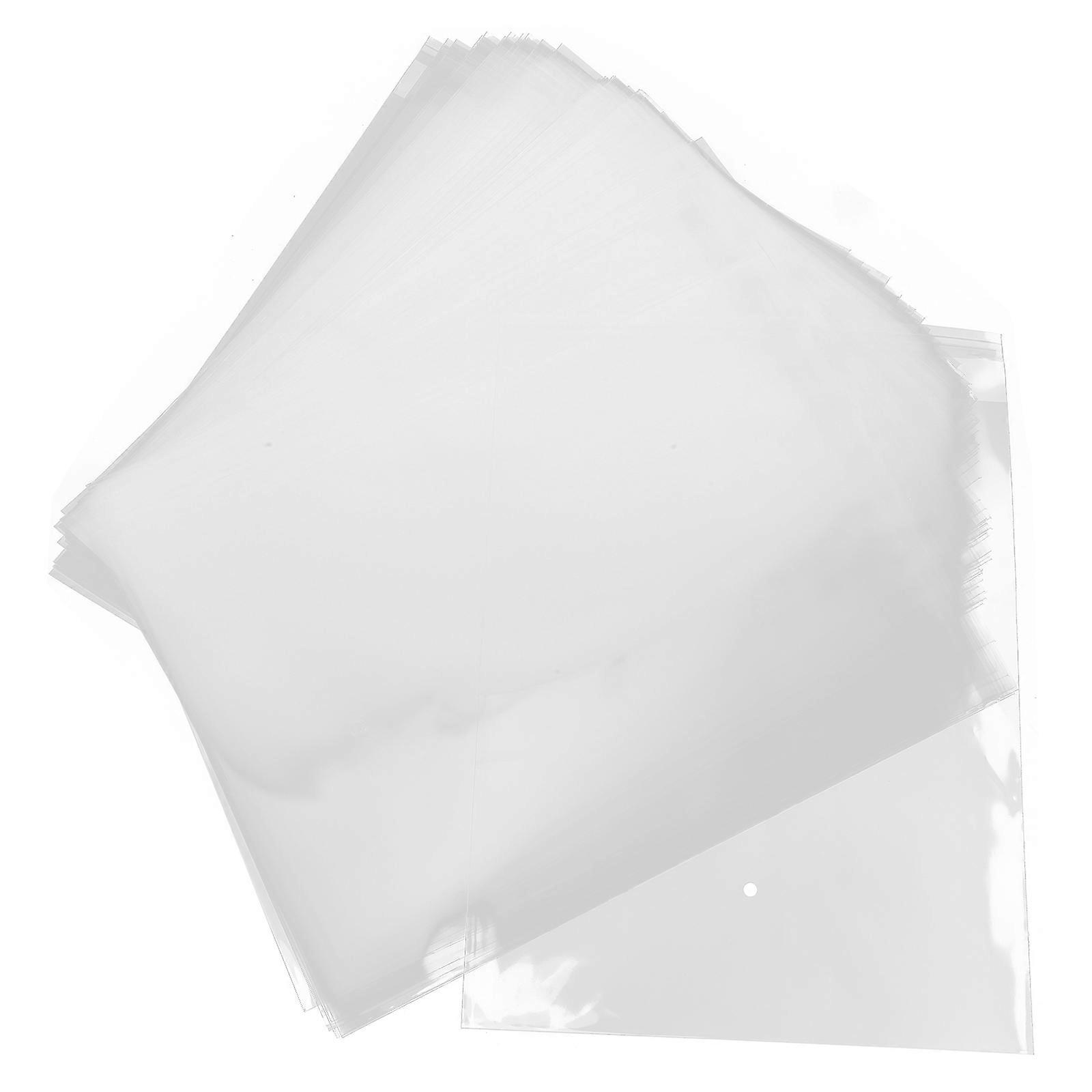 Clear Resealable Bags for Food Storage Use Safe and Reusable BOPP Transparent Snack Bags 100pcs