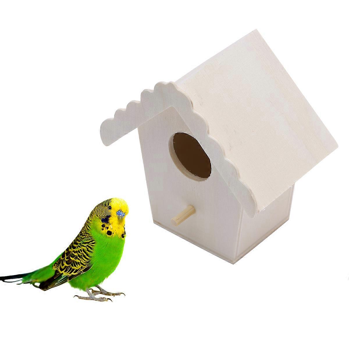 Small Pet Bird Nest Ornamental Birdcage Hatching Balcony White Durable Design 1Piece
