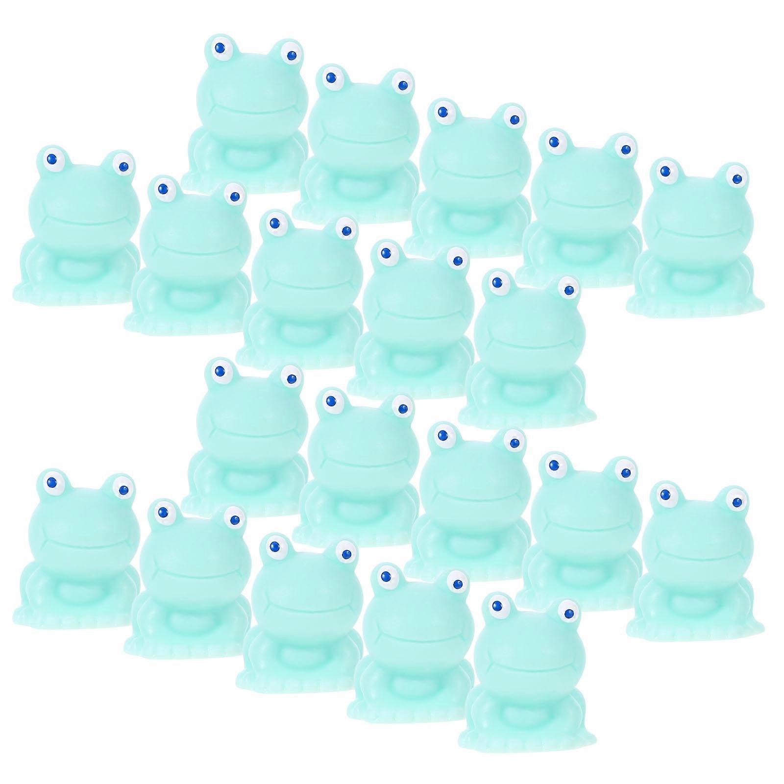 Micro Landscape Decoration Miniature Frog Statues for Decoration 20Pcs Set