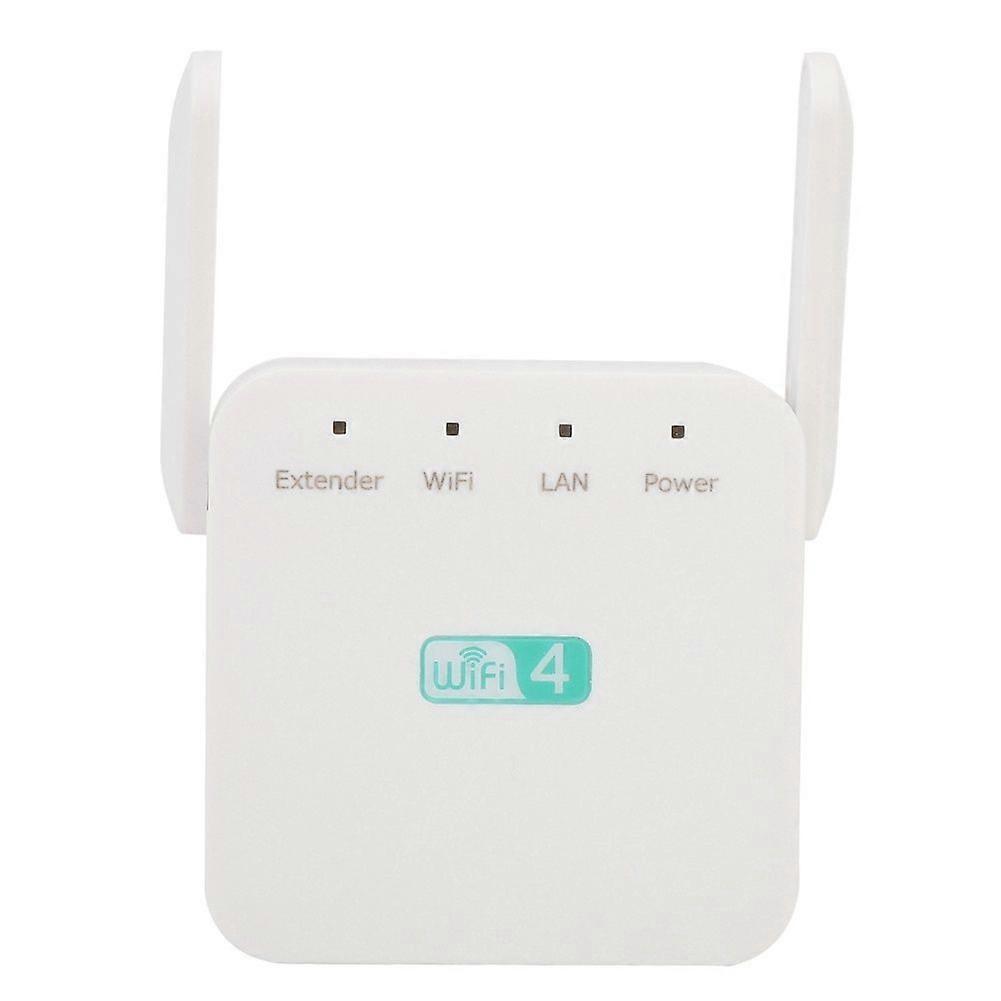 Single Network Port 300M WiFi Signal Repeater Amplifier with External Antenna(White)