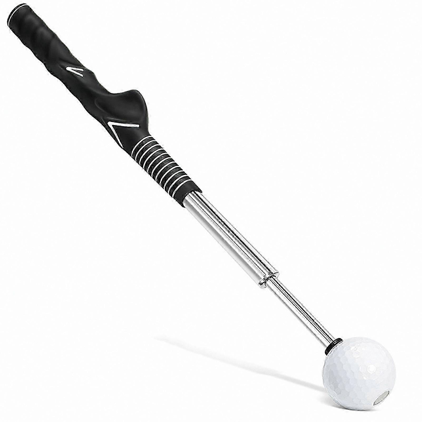 Adjustable Golf Swing Trainer for Chipping and Putting Practice with Grip Support Handle