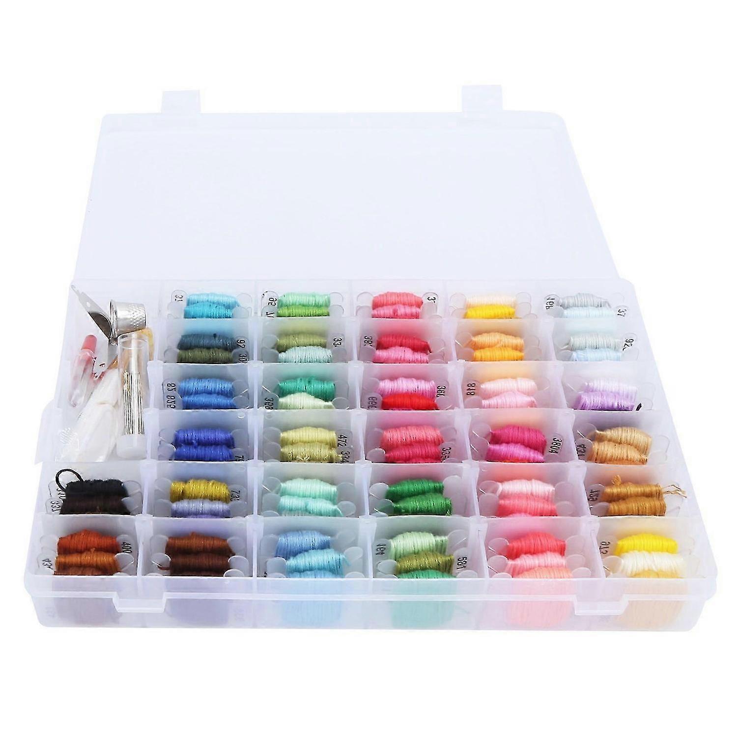 2025 Latest Model Embroidery Floss Set Polyester Thread Suit with 96 Colors