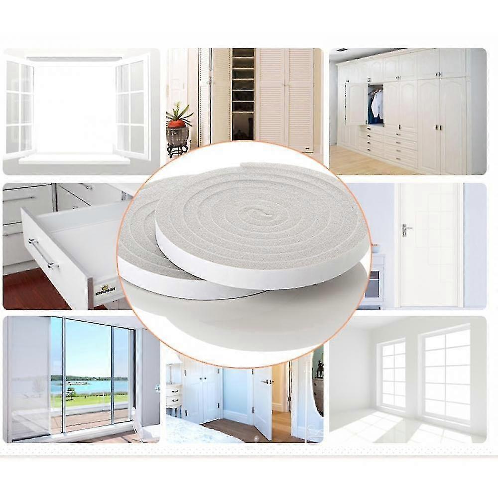 Self-adhesive Sponge Foam Insulation Tape Door Window Sealing Strip Weather Stripping Soundproof