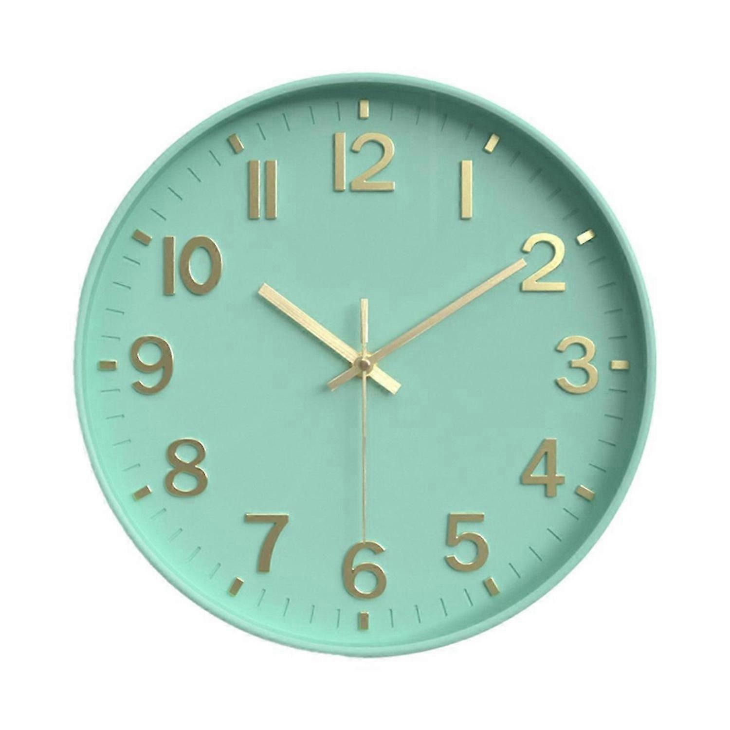 Silent Modern Clock for Wall, 3D Numbers Wall Clock Colour 1