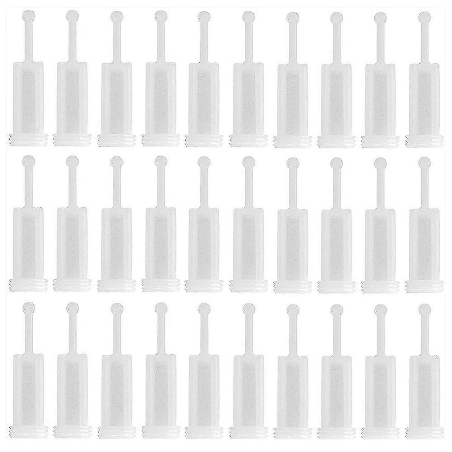 30Pcs Disposable HVLP Feed Paint Strainers Fine Mesh, White