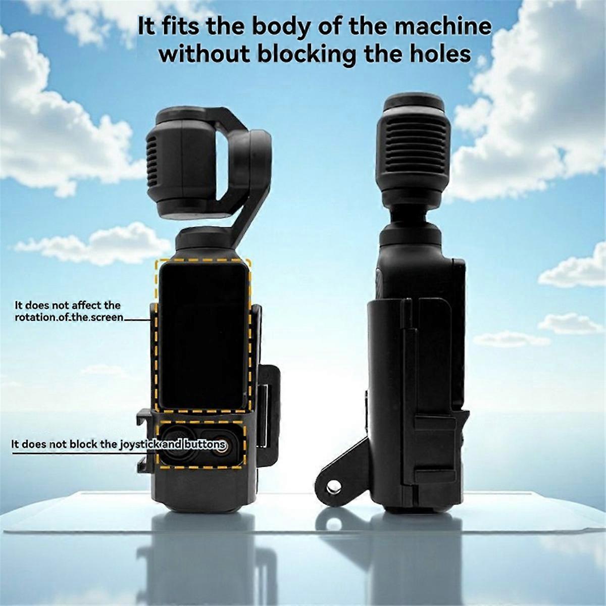 Protective Case Compatible Frame for Pocket 3- Expansion Border PC Protective Case Shell Camera Pro