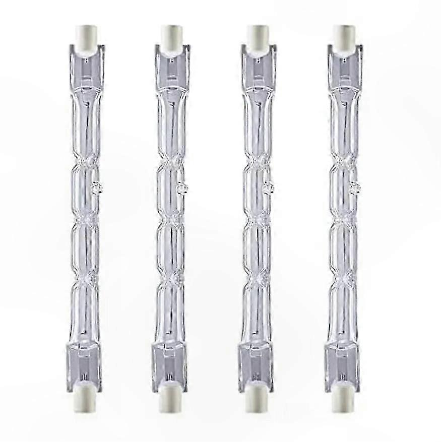 4-Pack J118 Linear Halogen Bulbs, 400W R7s Double-Ended Pencil Lamp, Dimmable 220-240V Spot Light Source