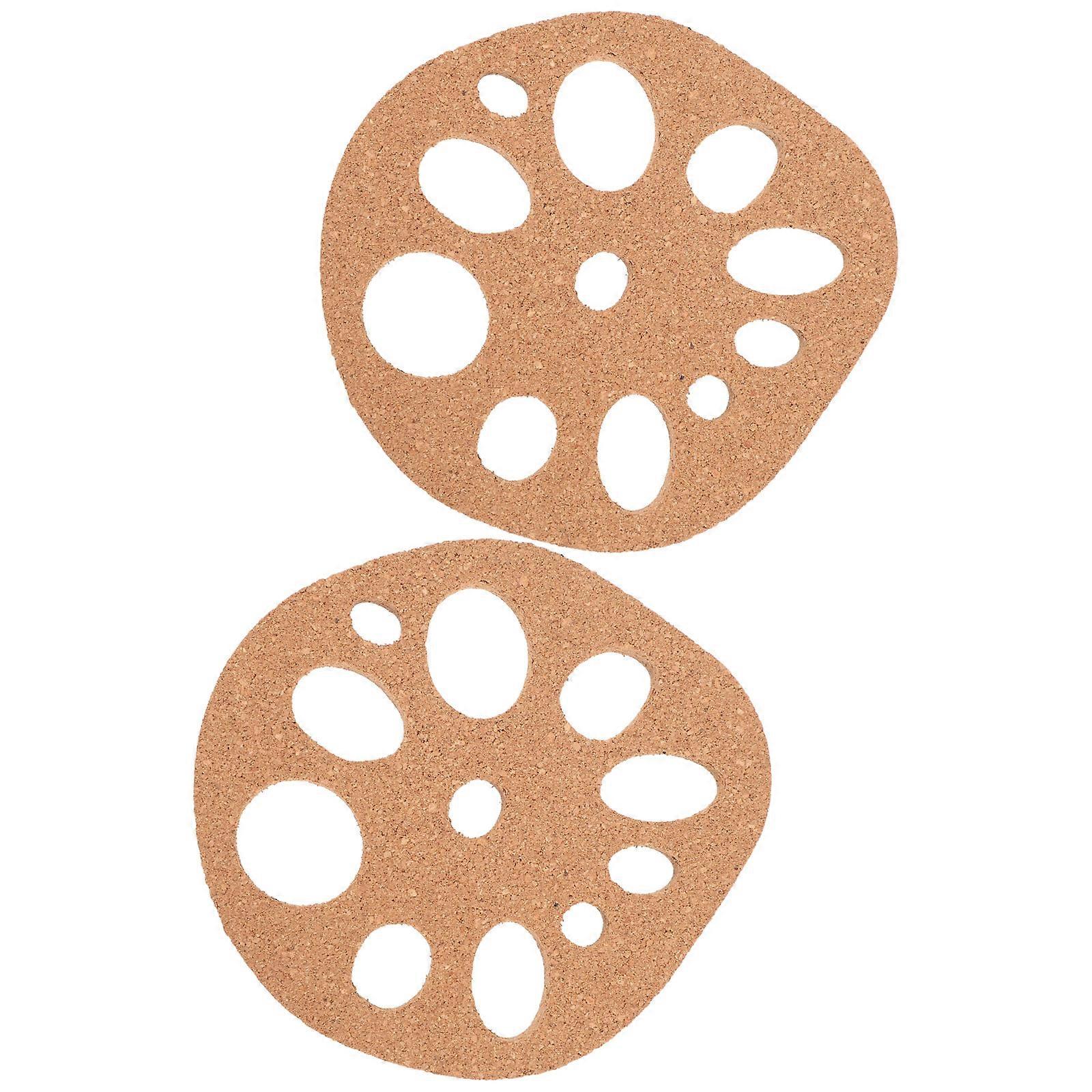 Cork Coasters for Drinks Anti-Skid Cup Coasters Home Use 4Pcs Set