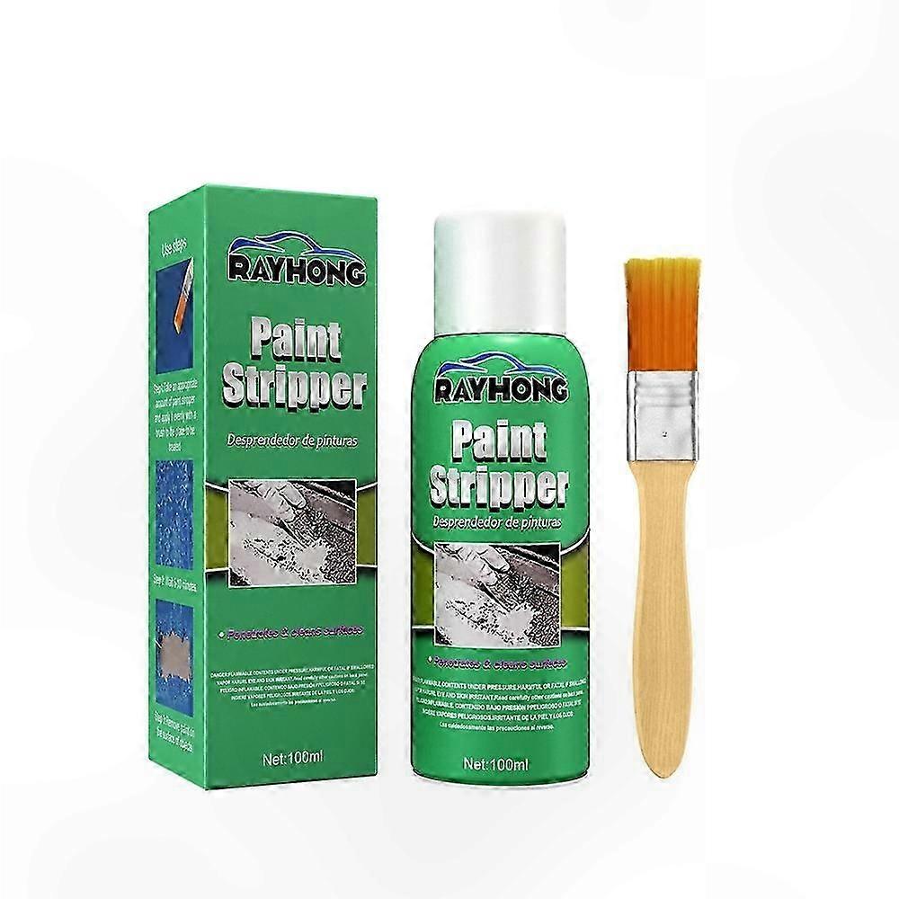 Metal Surface Paint Remover Kit with Brush, 100ml Stripping Solution for Paint Removal