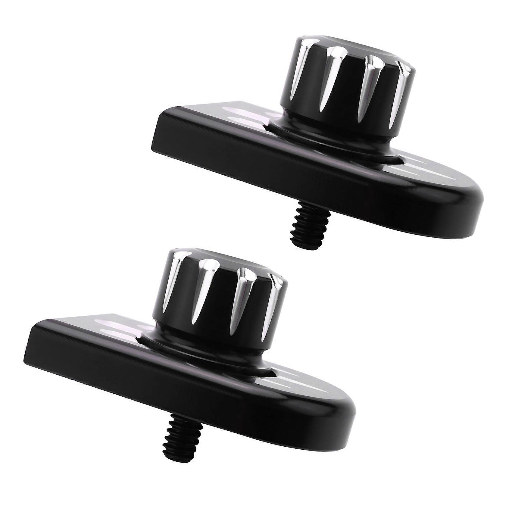 4x Motorcycle Rear Seat Bolt Tab Screw Mount Knob Cover Kit Aluminum Cnc for 96-17 Cvo Touring Softa