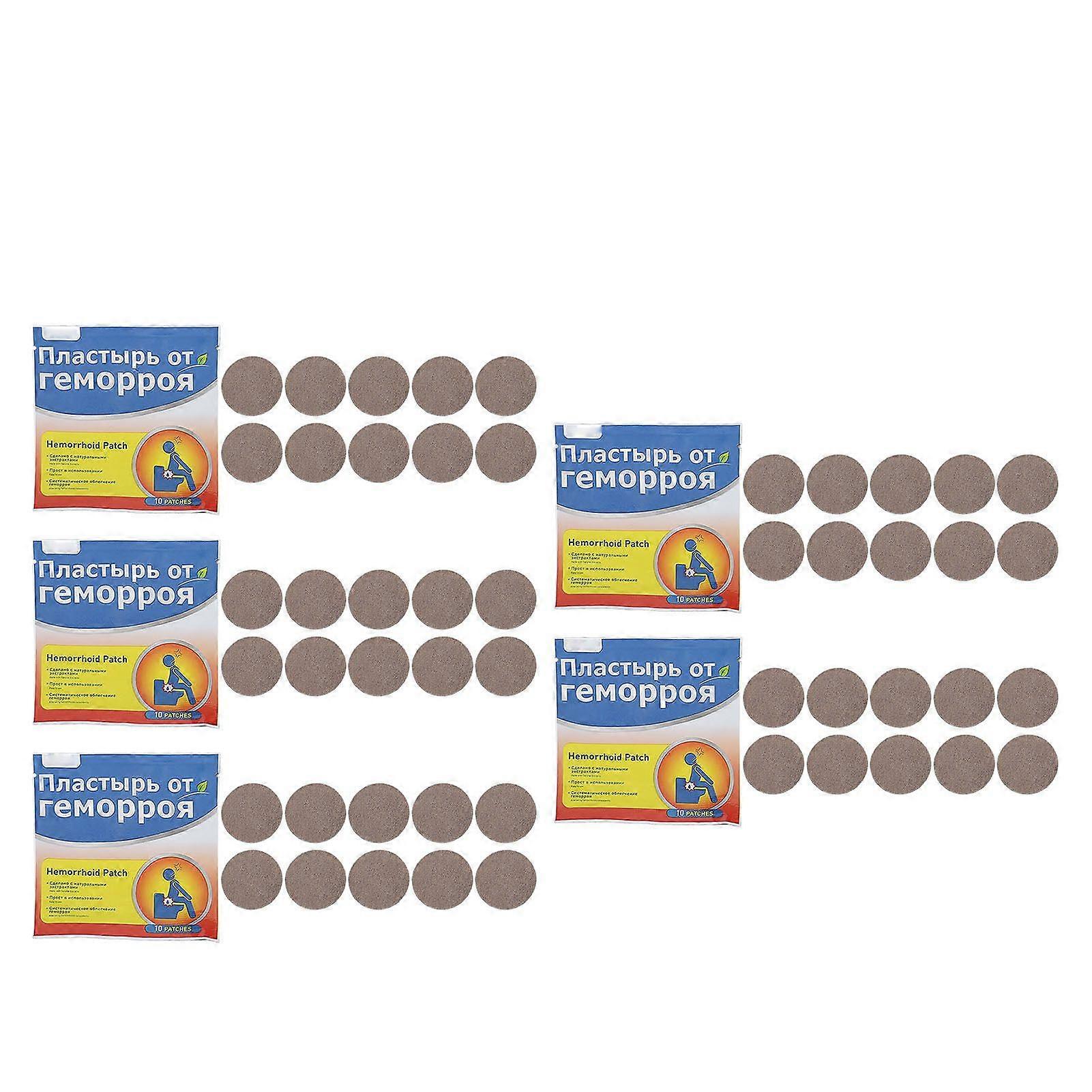 50pcs Hemorrhoids Relief Patch Fast Itching Relief Mild Extract Hemorrhoid Relieving Patch for External Discomfort