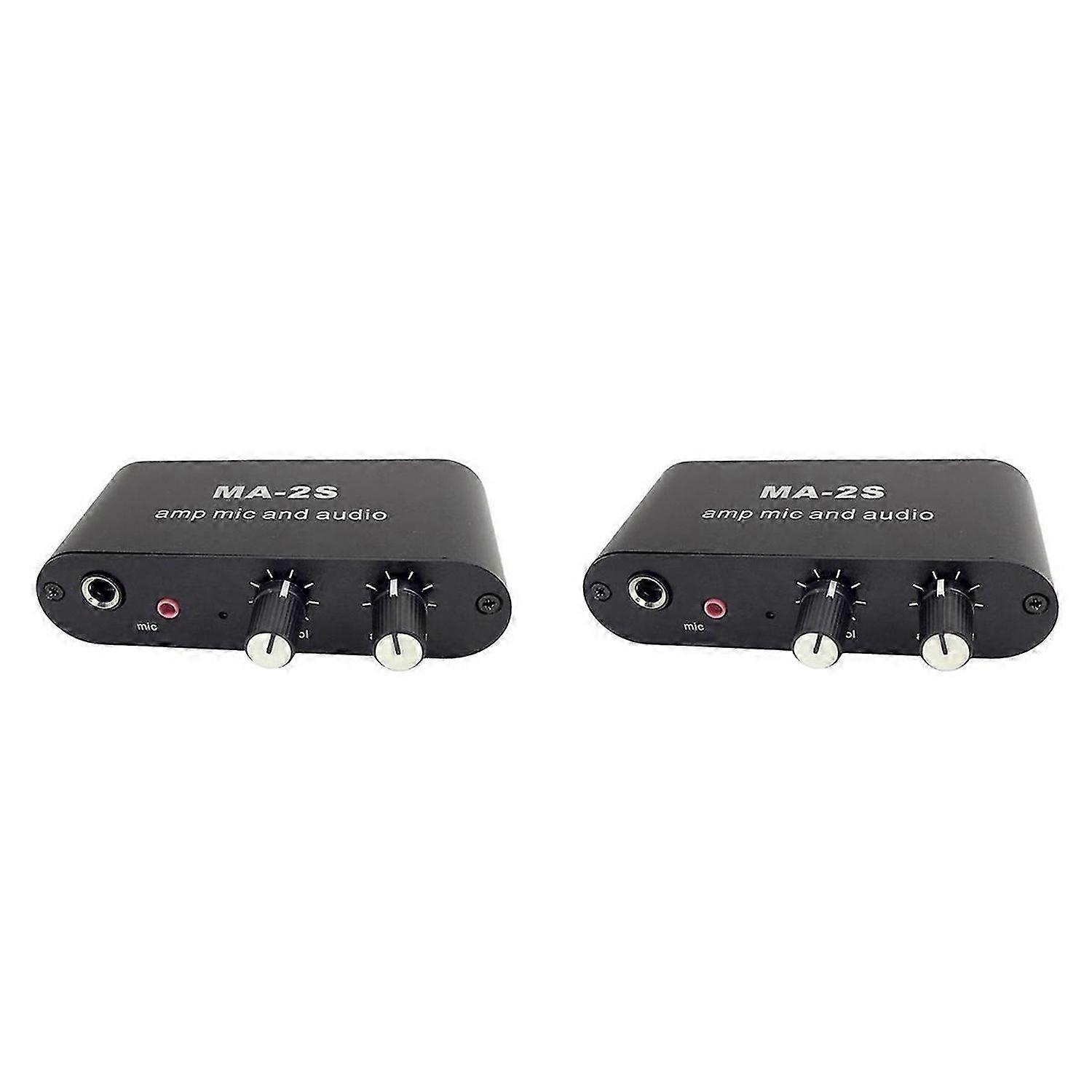 3.5mm Condenser Microphone Amplifier Preamplifier Mixing Board MA-2S